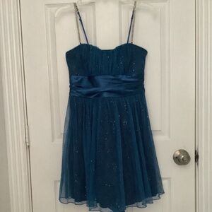 Speechless Sparkly Blue Dress w/ Rhinestone Straps L NWT OTHER- SEE DESCRIPTION